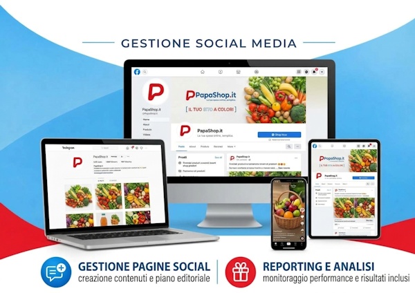 Gestione pagine social